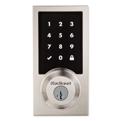 Kwikset 916 Series SmartCode Zigbee Contemporary Touchscreen Deadbolt with Cox, Satin Nickel